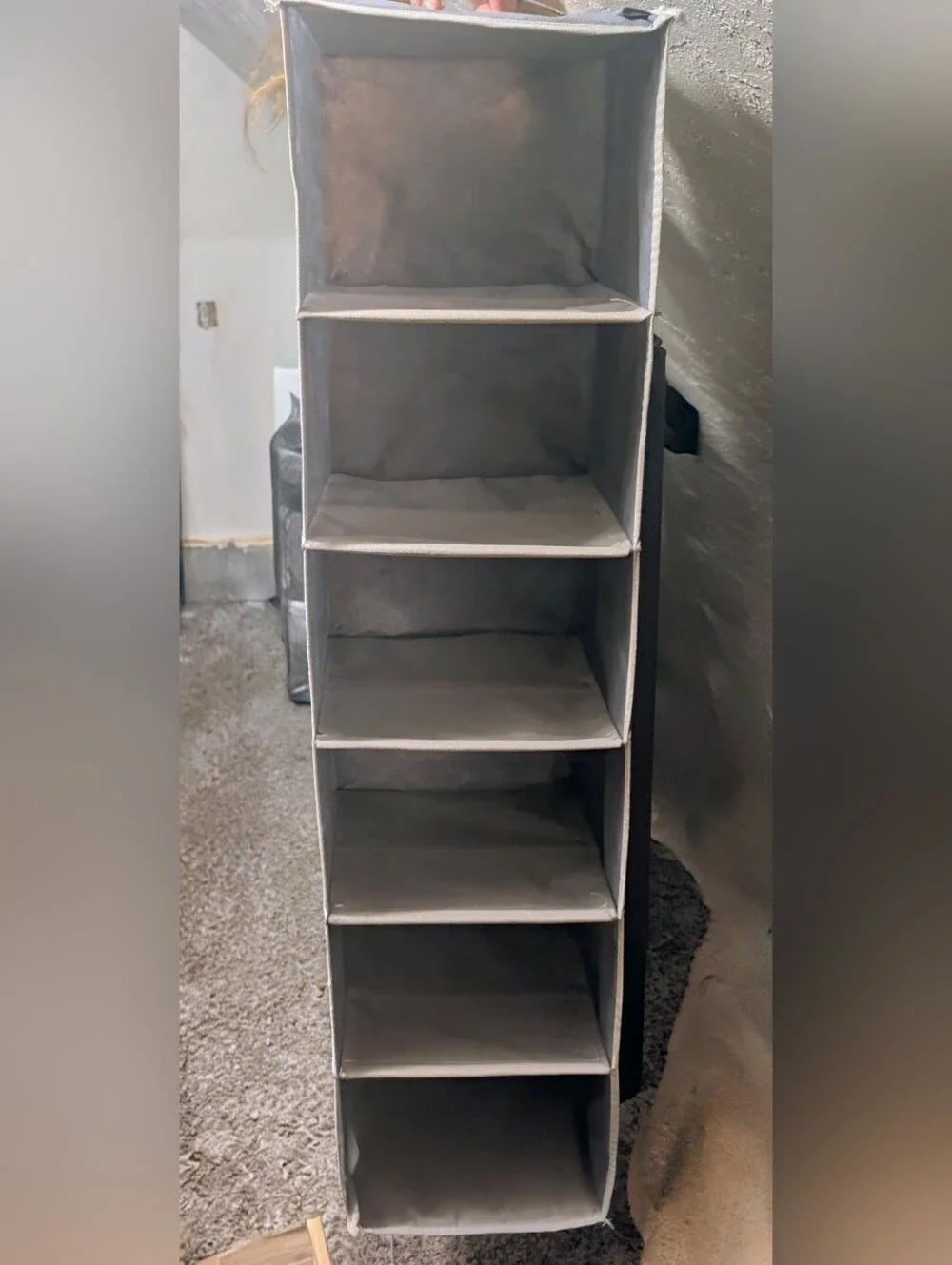 2 Gray Hanging/1 Self Standing Closet Organizer -